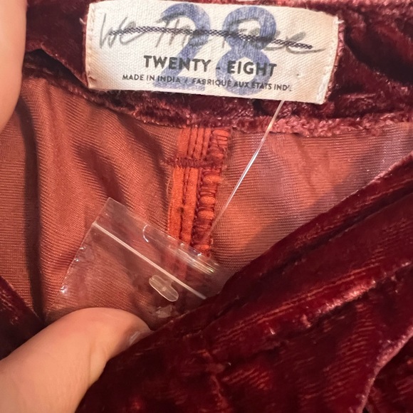 Free People Lotus Velvet Pants size 28 (size 6) EUC SO SOFT AND COZY - Picture 5 of 5